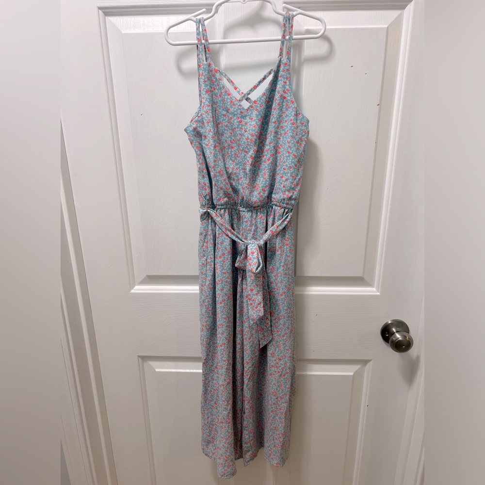Lilt Gray Spaghetti Strap Sundress Maxi